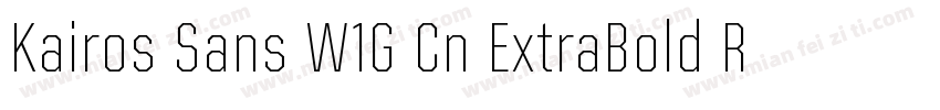 Kairos Sans W1G Cn ExtraBold Regula字体转换